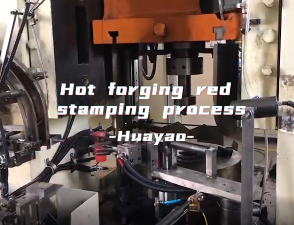 Hot forging red stamping process