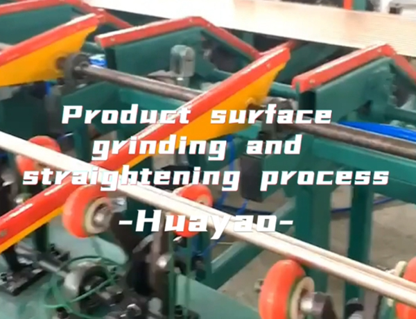 Product surface grinding and straightening process